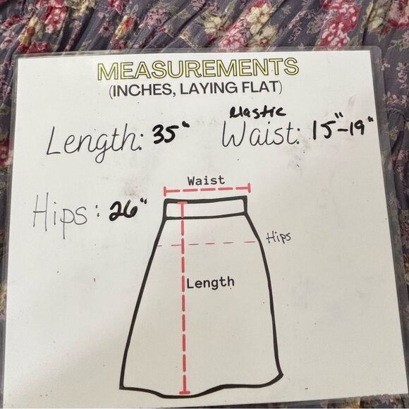 Vintage Micro Floral Pleated Maxi Skirt Small Purple Pink Boho Cottagecore Fairy - Picture 3 of 11